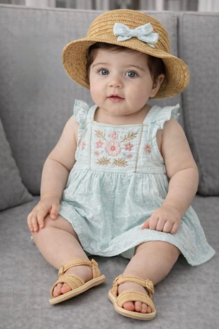 Petal Pink Meadow Muslin Set